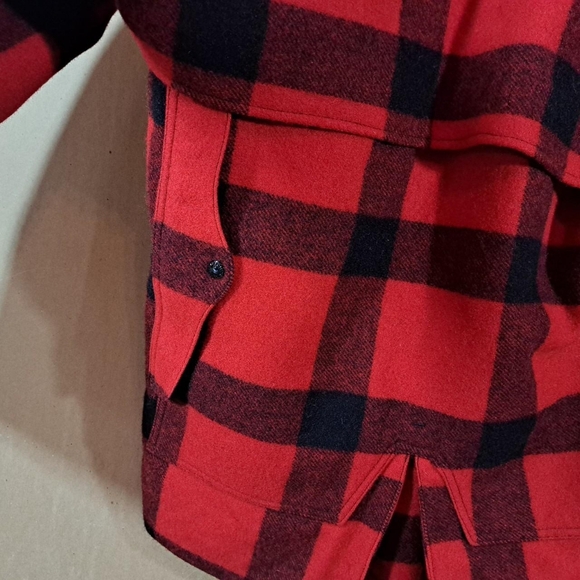 Vintage Filson Mackinaw Wool Shearling Packer Coat Size 46 Made in USA - Picture 6 of 8